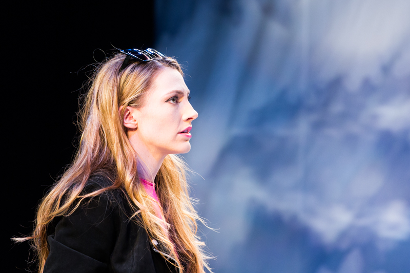 Amanda Forstrom in Scena Theatre’s production of ‘Antigone Now.’
