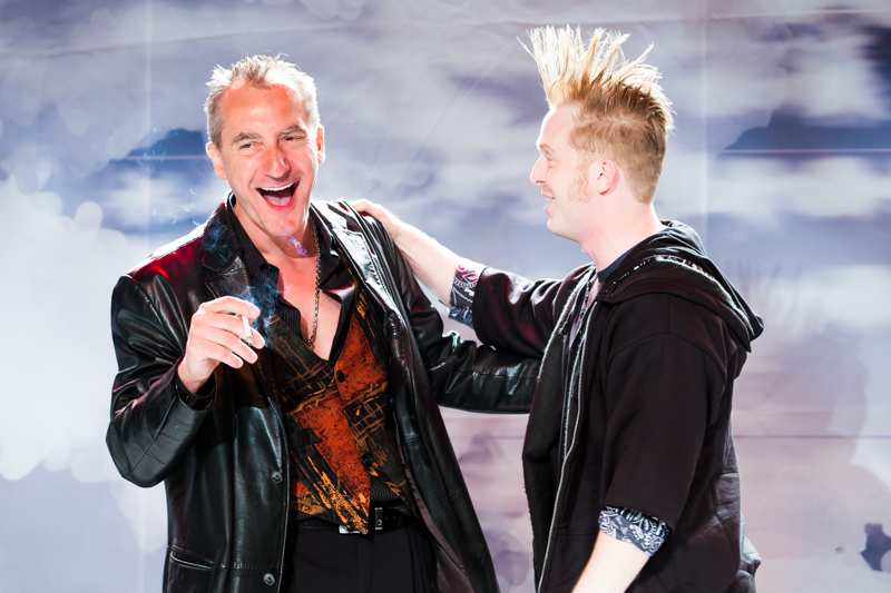Stas Wronka and Bob Sheire in Scena Theatre’s production of ‘Antigone Now.’